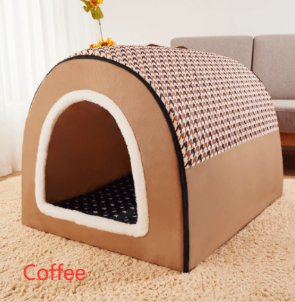 PupCave - Detachable 2 In 1 Winter Warm Dog Cave Bed House - Jeffaro