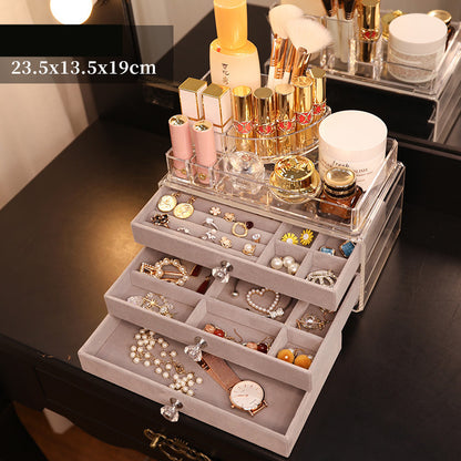 Acrylic Jewelry Cosmetics Drawer Storage Box