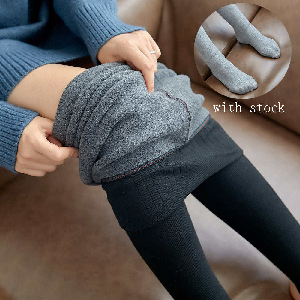 LeggieWarmers - Women's Winter Warm Fleece Lined Leggings - Jeffaro