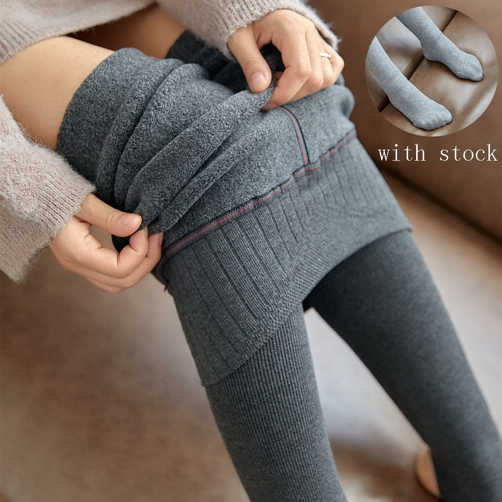 LeggieWarmers - Women's Winter Warm Fleece Lined Leggings - Jeffaro