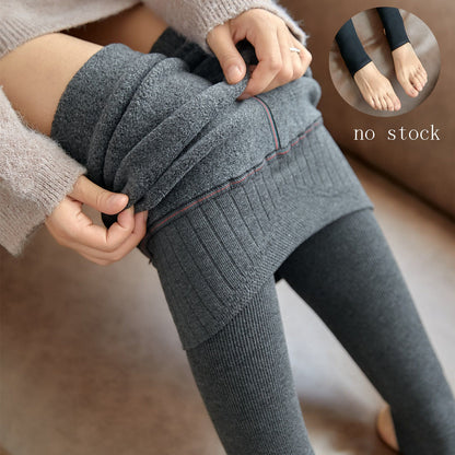 LeggieWarmers - Women's Winter Warm Fleece Lined Leggings - Jeffaro