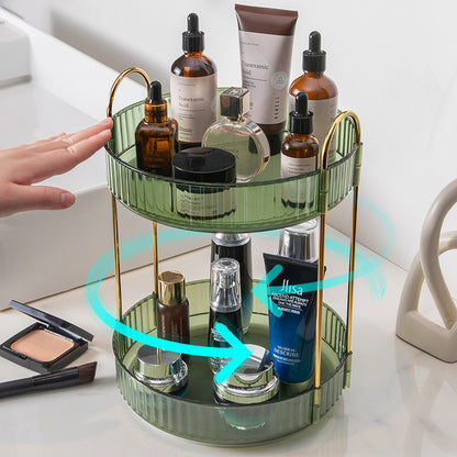 Bathroom Cosmetics Rotating Storage Rack Desktop