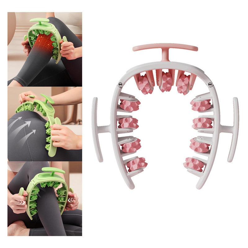 Multifunctional Manual Round Massager Roller Fitness Waist Buttocks Muscles Leg Gripper Stovepipe