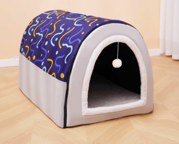 PupCave - Detachable 2 In 1 Winter Warm Dog Cave Bed House - Jeffaro